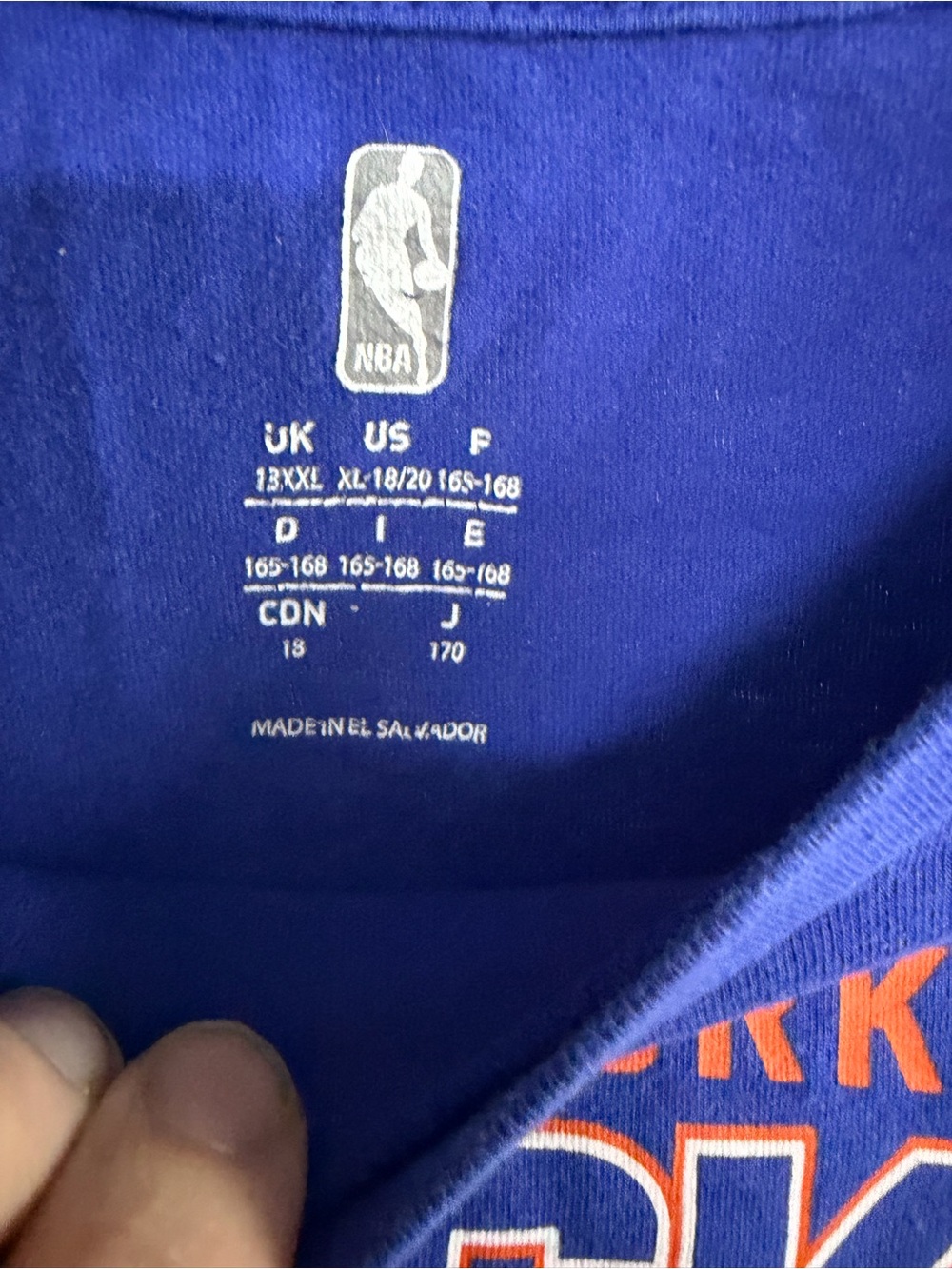 New York Knicks nba basketball graphic logo team shirt youth size XL - Picture 5 of 11